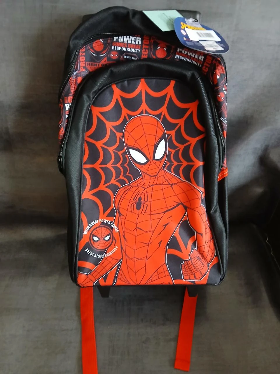 cartable a roulettes garcon spiderman marvel 33/16/45 cm